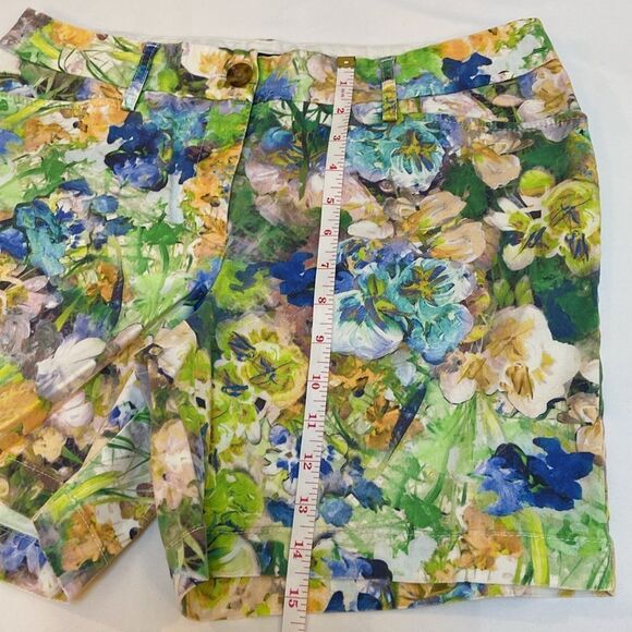 Lands' End Floral Mid Rise Women's Shorts - Picture 4 of 10